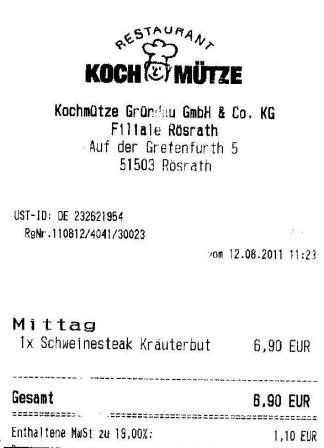 uset Hffner Kochmtze Restaurant